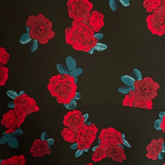 Lane Bryant Rockabilly Dress Black Red Floral
Rose Roses Plus Size 28 Fit Flare - Picture 12 of 12